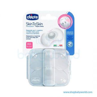 Chicco Skint To Skin Silicone Nipple Shield M/L 09034000000(6)