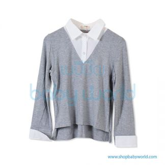 Bearsland gray long sleeve tops BA105 M(1)
